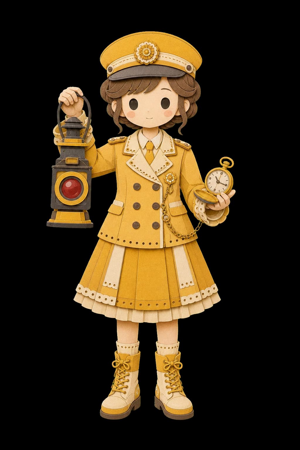 RCOAN paper-doll railway station master character portrait (female-a)