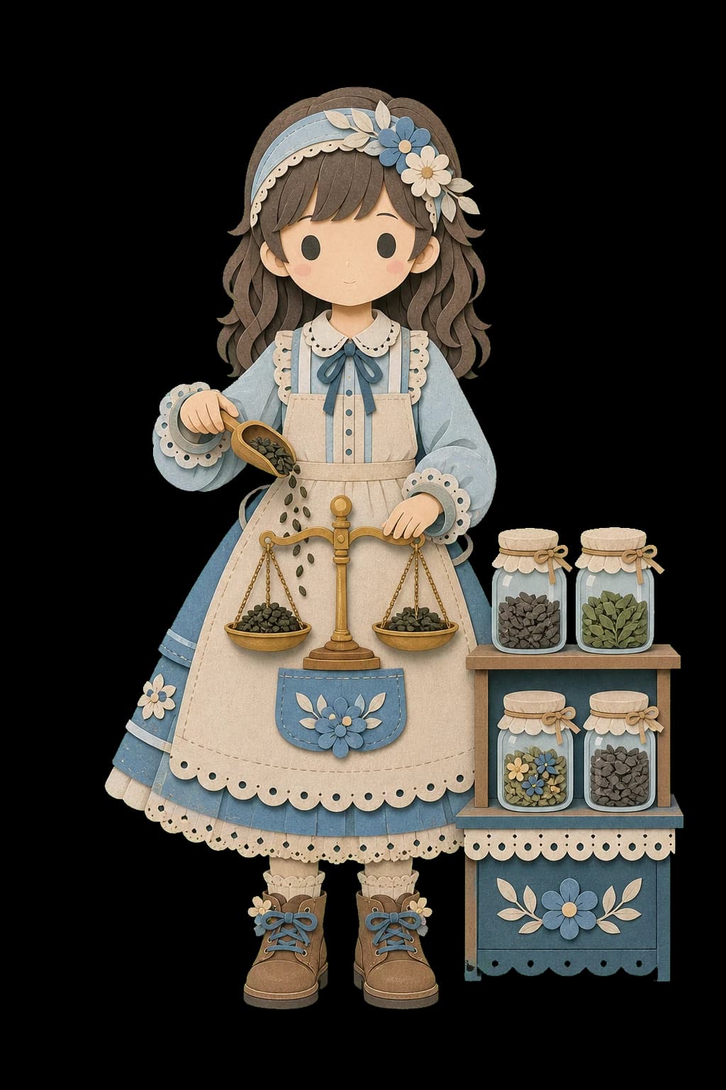RLOAN paper-doll herbal tea blender character portrait (female-a)
