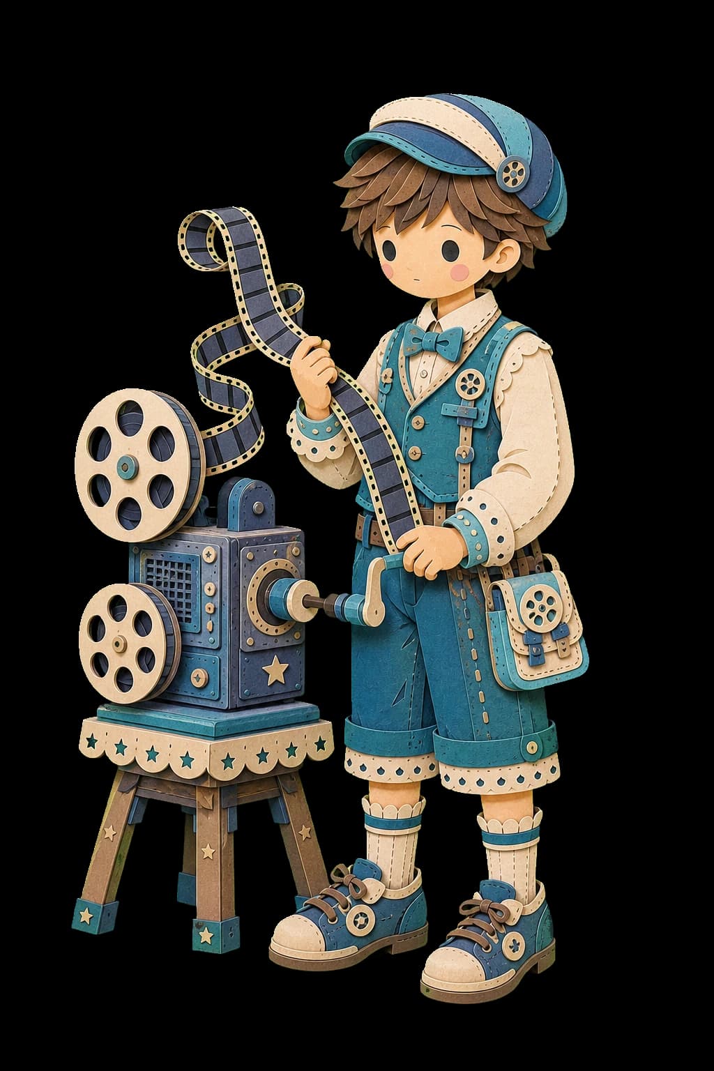 RLOEI paper-doll film projectionist character portrait (male-a)