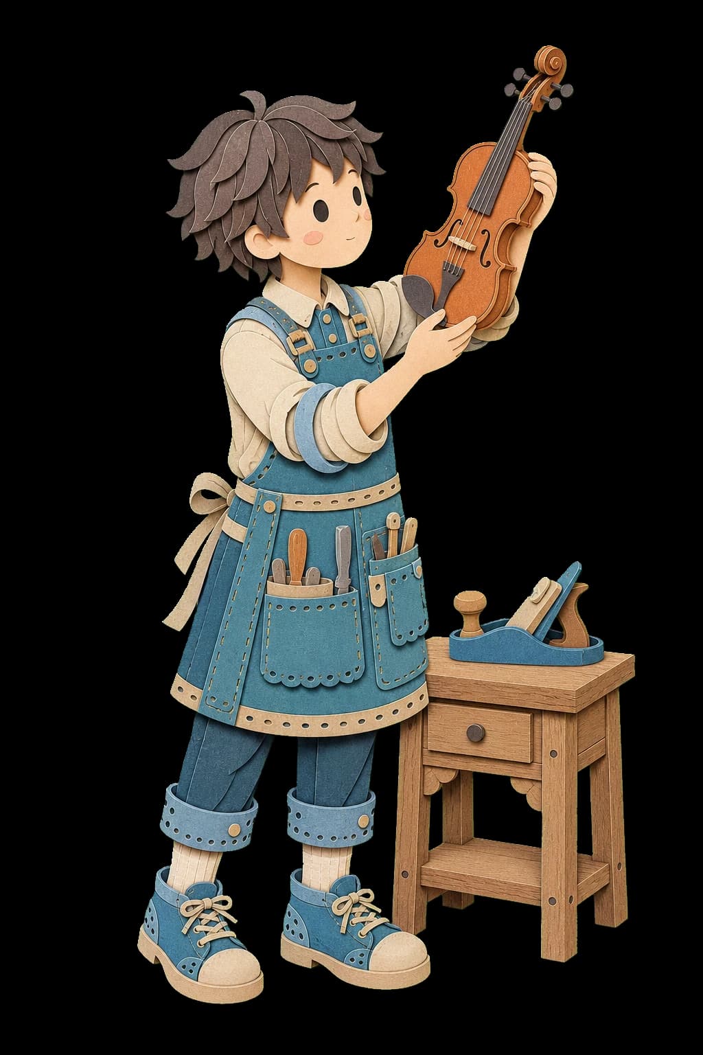 RLOEN paper-doll violin maker character portrait (male-a)