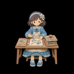 RLUAN 紙質角色肖像