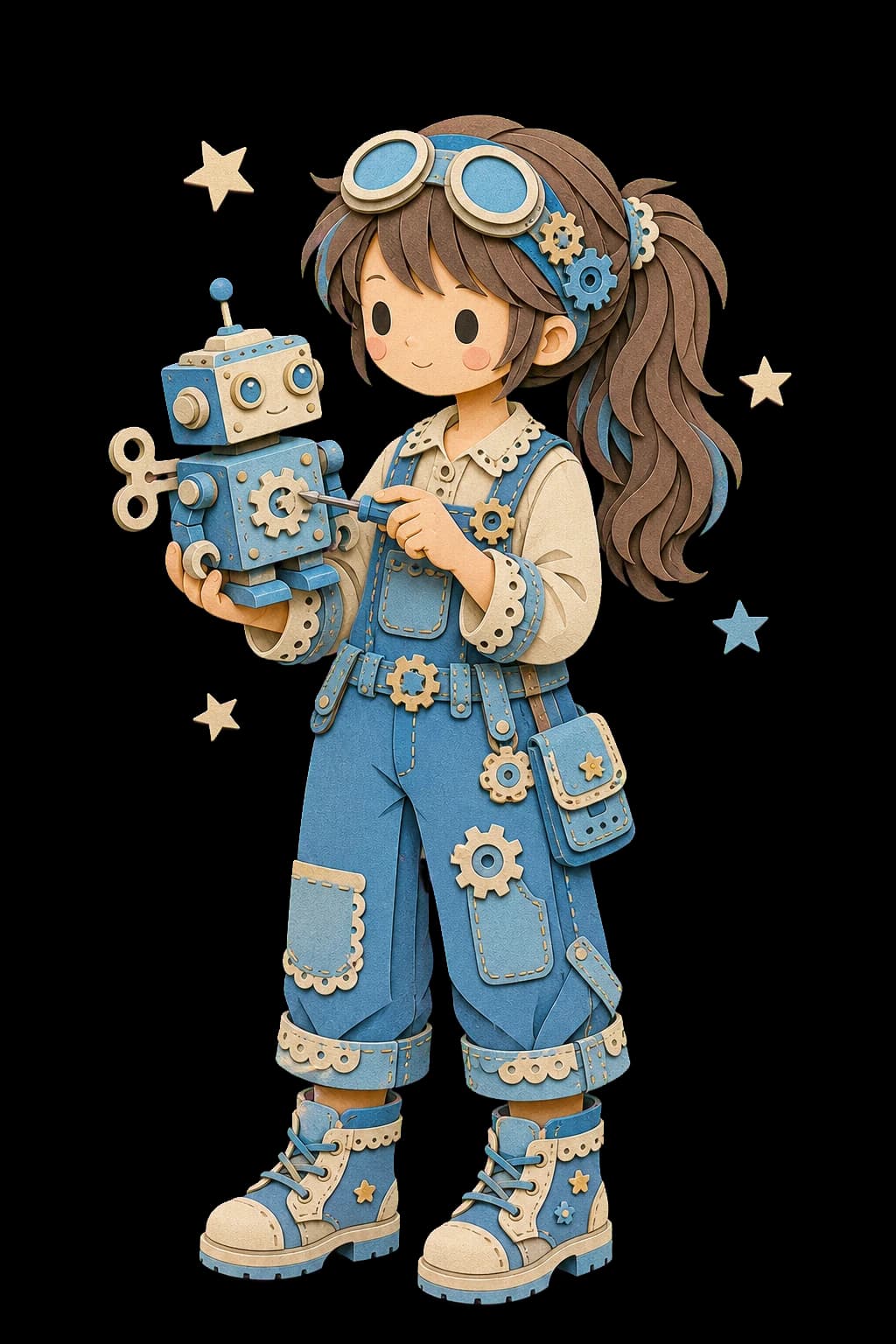 RLUEI paper-doll toy inventor character portrait (female-a)