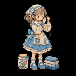 RLUEN 紙キャラクターの肖像
