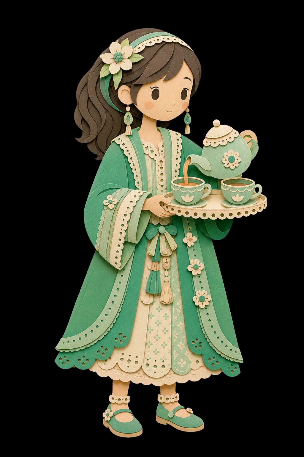 SCOAI paper-doll tea host character portrait (female-a)