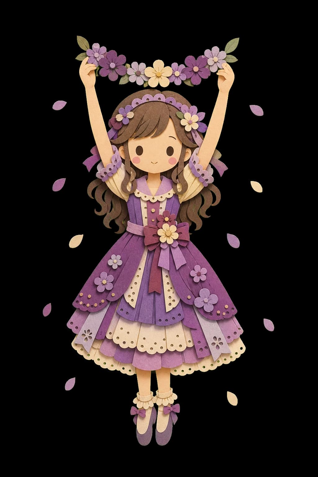 SLOEN paper-doll festival decorator character portrait (female-a)